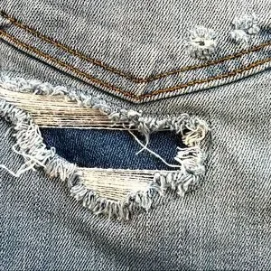 Jupe American Eagle Super Stretch Bleue Brodée - Taille 2R, Fermeture éclair, Stretch